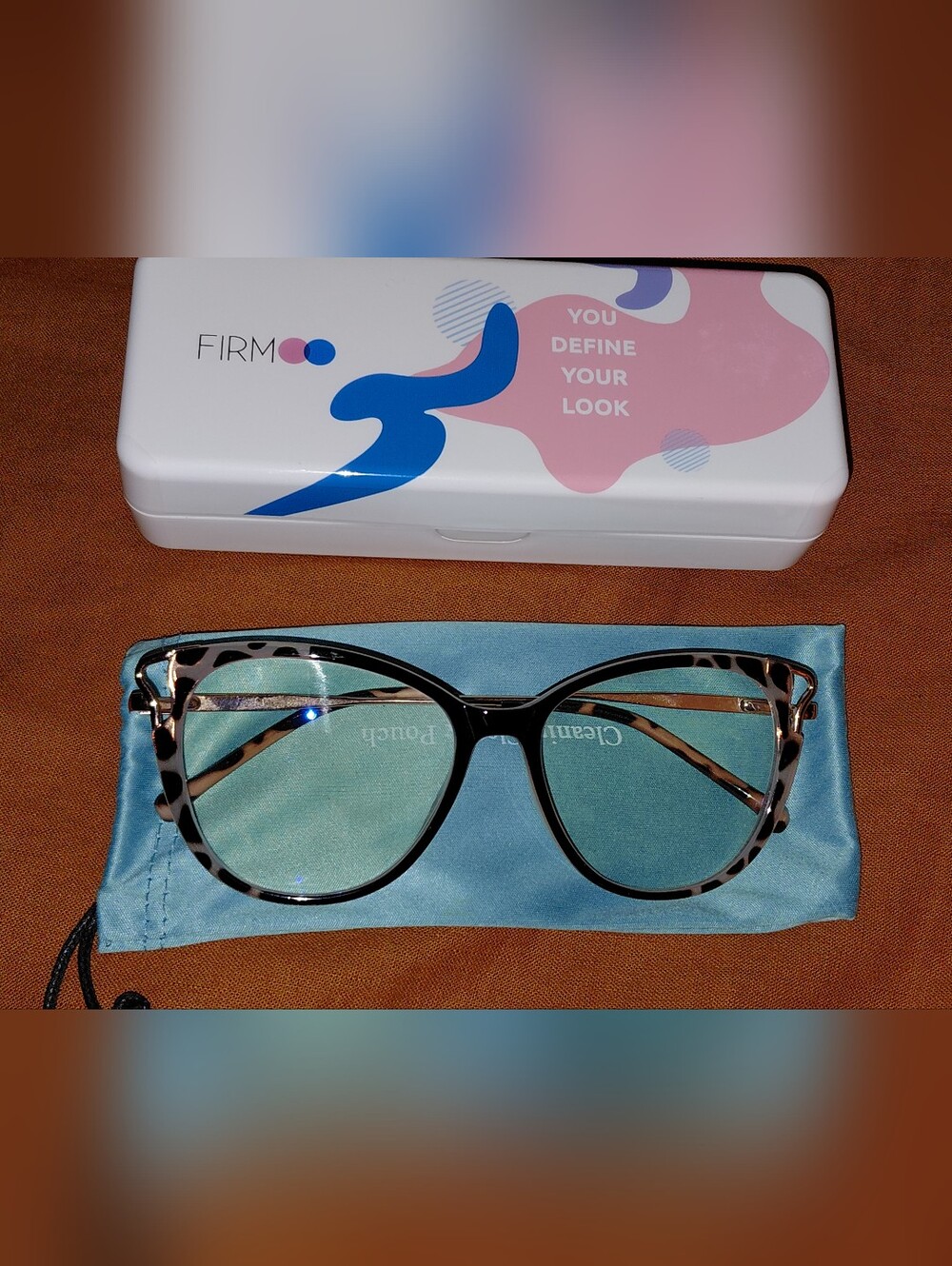 Cat eye leopard Translucent Women's Firmoo reading Glasses - Picture 6 of 6